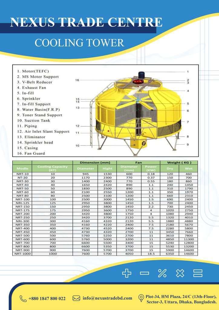 Cooling tower supplier in bd.